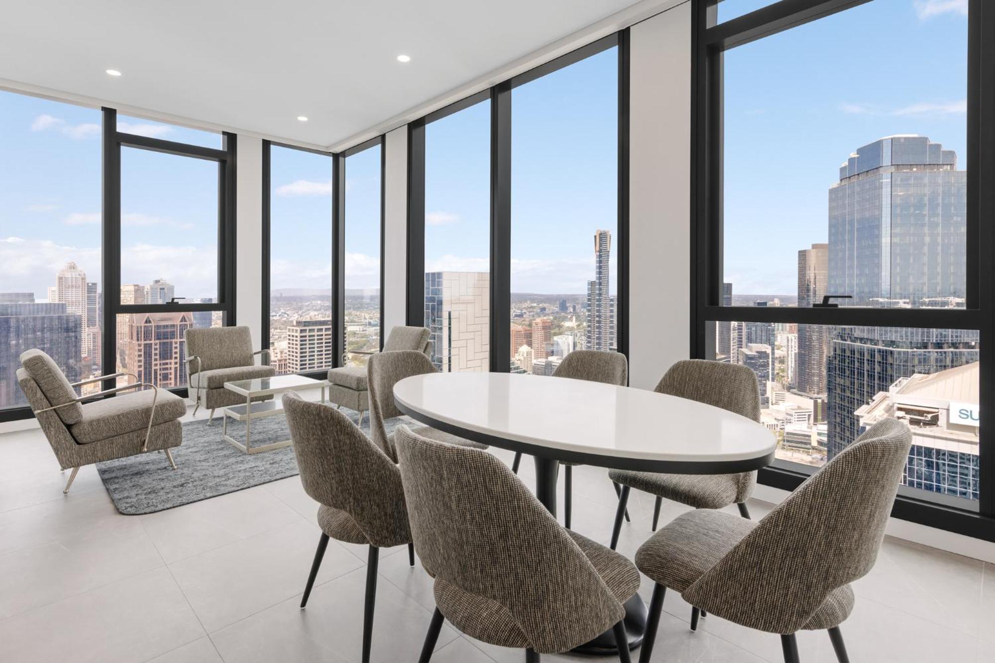 Meriton Suites מלבורן מראה חיצוני תמונה The interior of a typical apartment
