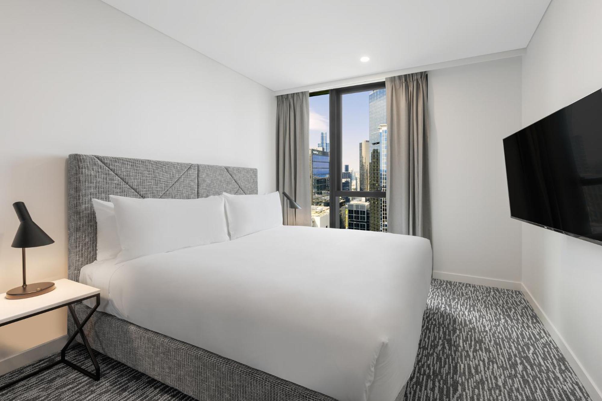 Meriton Suites מלבורן מראה חיצוני תמונה A bedroom at the hotel