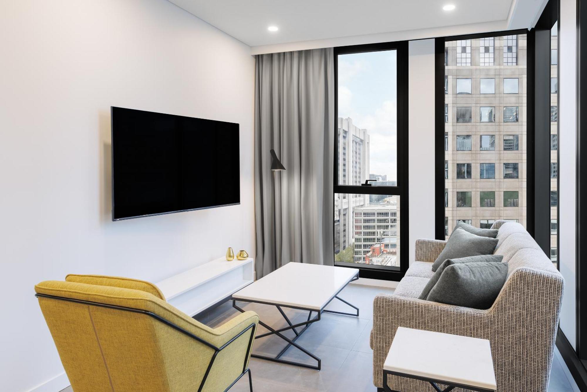 Meriton Suites מלבורן מראה חיצוני תמונה A living room